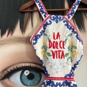 La Dolce Vita lemon print dress